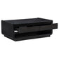 Leandro 3-piece Wood Coffee and End Table Set Burnished Black