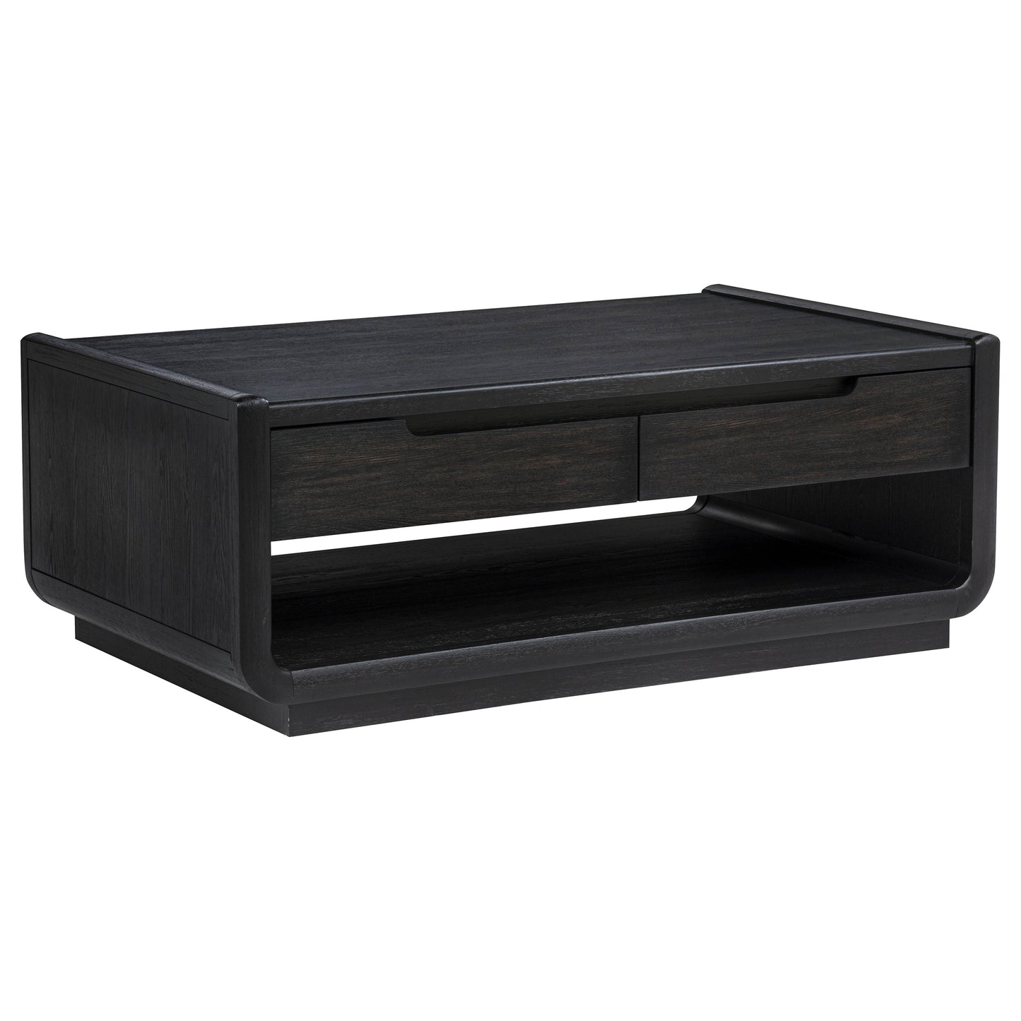 Leandro 3-piece Wood Coffee and End Table Set Burnished Black