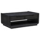 Leandro 3-piece Wood Coffee and End Table Set Burnished Black