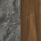 Bradley Round SmartTop End Side Table Smokey Grey and Dark Brown