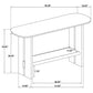 Kailani Coastal Sofa Console Table with Shelf Beige Oak