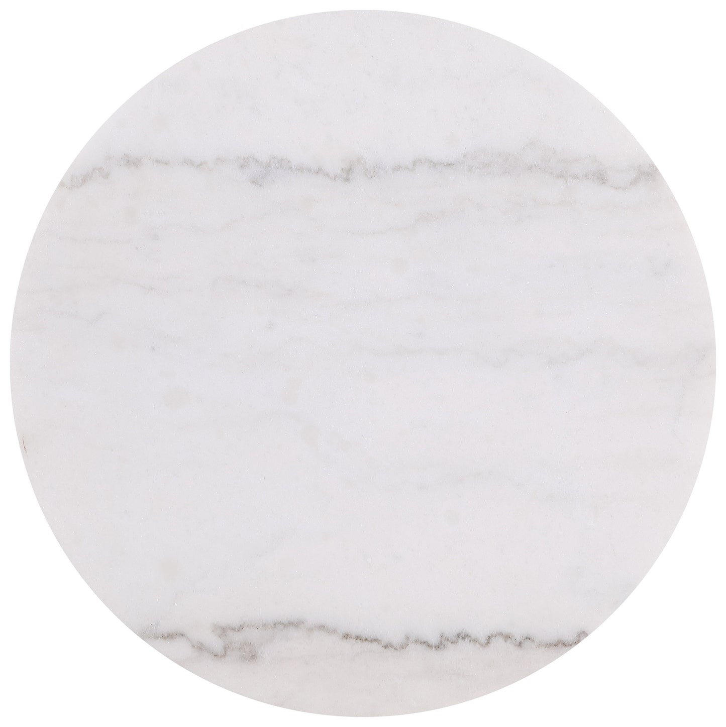 Jason 2-piece Round White Marble Coffee Table Set Greige