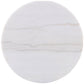 Jason 2-piece Round White Marble Coffee Table Set Greige