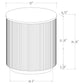 Jason 2-piece Round White Marble Coffee Table Set Greige