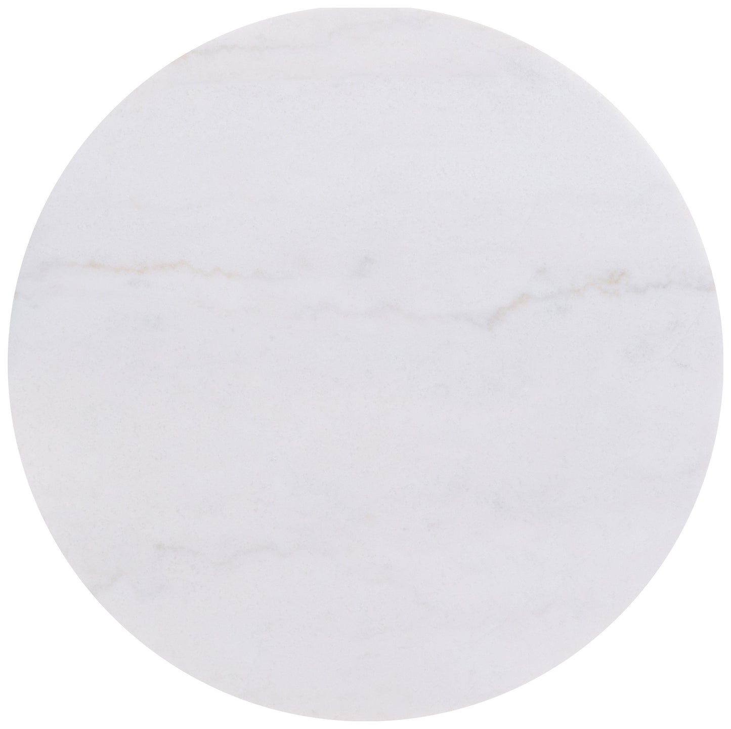 Jason 2-piece Round White Marble Coffee Table Set Honey Brown
