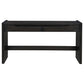 Leandro 2-drawer Home Office Writing Desk Burnished Black