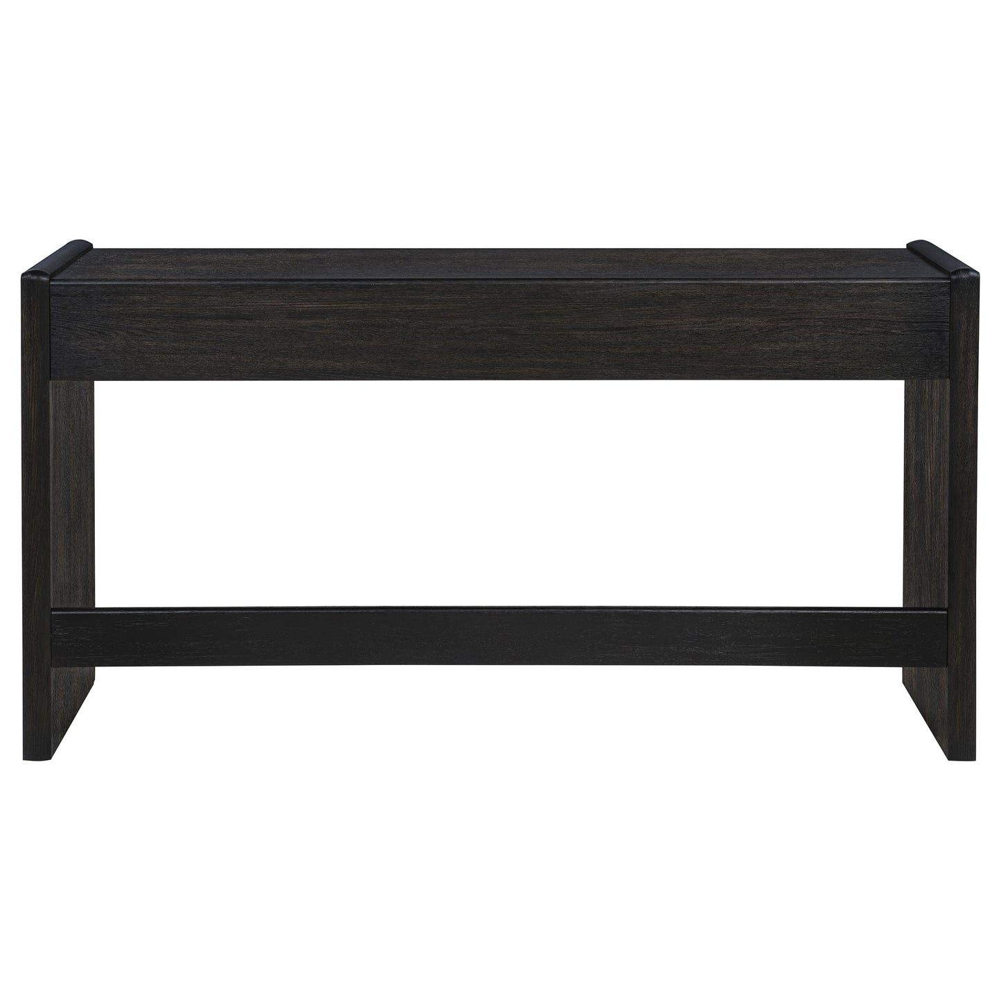 Leandro 2-drawer Home Office Writing Desk Burnished Black