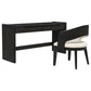Leandro 2-drawer Home Office Writing Desk Burnished Black