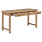 Vermes 55-inch 3-drawer Writing Desk with Power Outlet Light Ash
