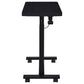 Westpark Pneumatic Adjustable C-Shape Side Table with Casters Black