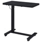 Westpark Pneumatic Adjustable C-Shape Side Table with Casters Black