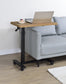 Westpark Pneumatic Adjustable C-Shape Side Table with Casters Mango