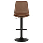 Eldridge Faux Leather Upholstered Adjustable Bar Stool Coffee