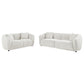 Aleisha 2-piece Fabroc Upholstered Sofa Set Sand