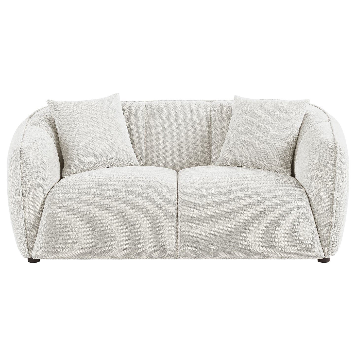 Aleisha Fabric Upholstered Loveseat Sand