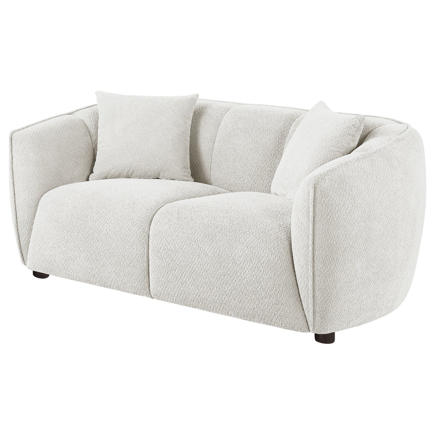 Aleisha Fabric Upholstered Loveseat Sand