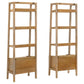 Fabian 2-piece 4-shelf Bookshelf with Drawer Distressed Light Brown