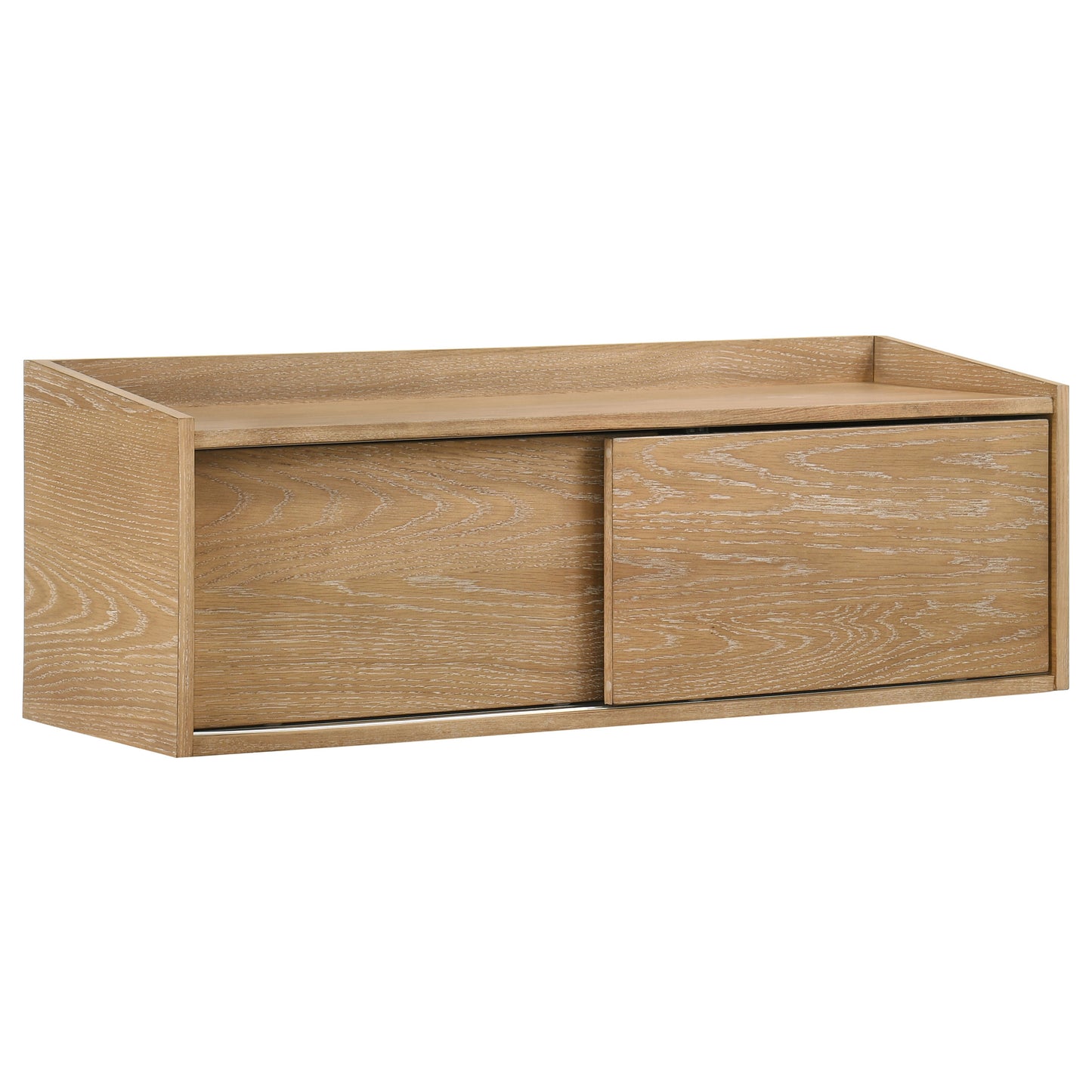 Fabian Bookshelf Bridge with Cubbies Distressed Light Brown