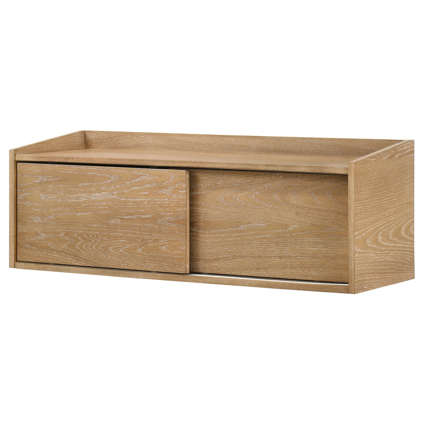 Fabian Bookshelf Bridge with Cubbies Distressed Light Brown