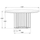 Haven 2-piece Round Marble Coffee and End Table Set Black
