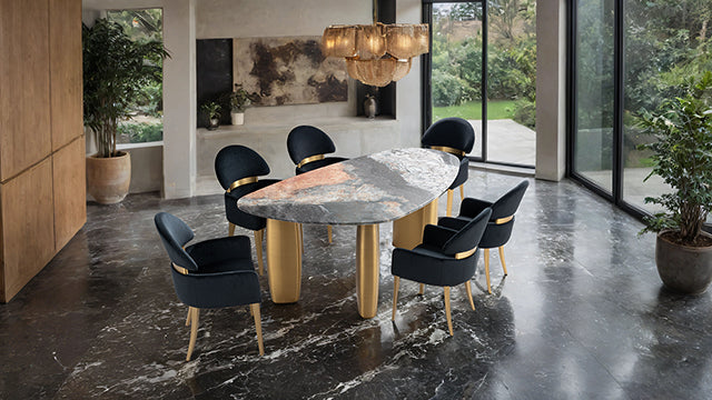 Northwich - 7 Pc. Dining Table Set W/ Black Chair