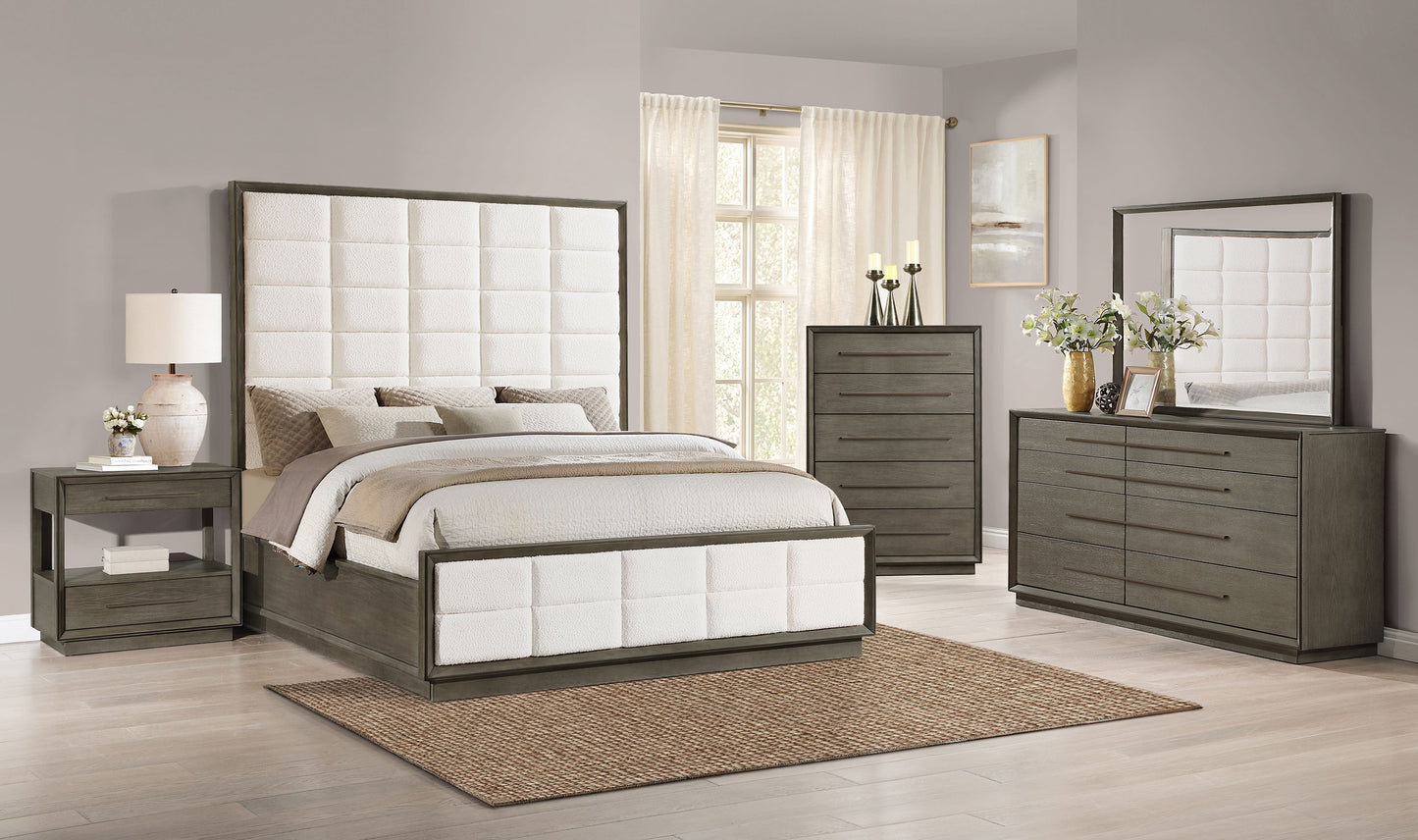 Durango 8-drawer Dresser and Mirror Taupe Oak