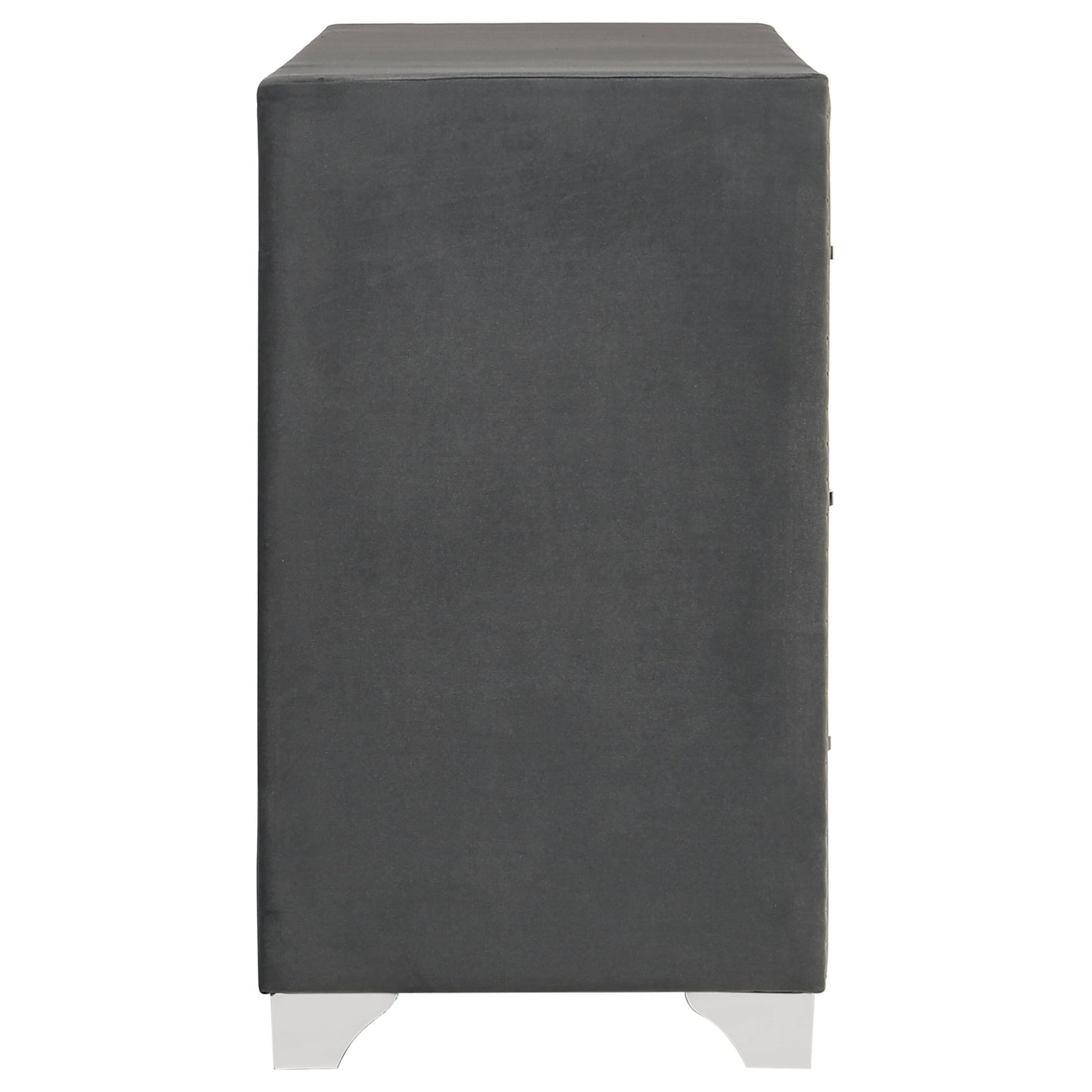 Melody 6-drawer Upholstered Dresser Grey