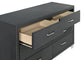 Melody 6-drawer Upholstered Dresser Grey