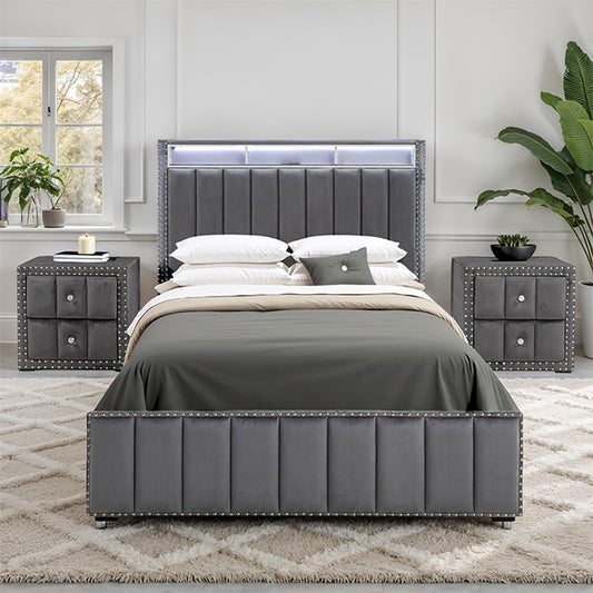 Farese - Queen Bed w/ 2 Nightstands
