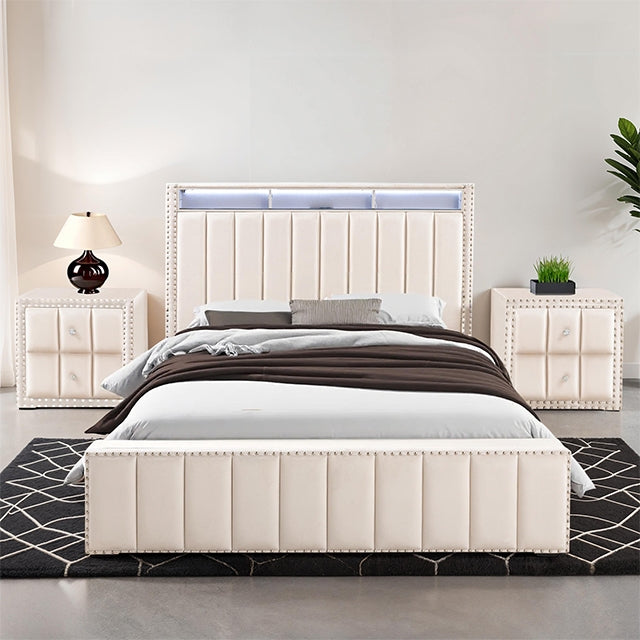 Farese - Queen Bed w/ 2 Nightstands