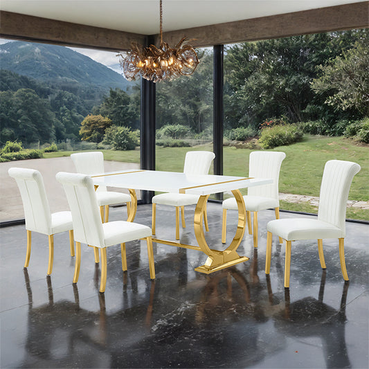 Holbaek - 5 Pc 80" Dining Table Set