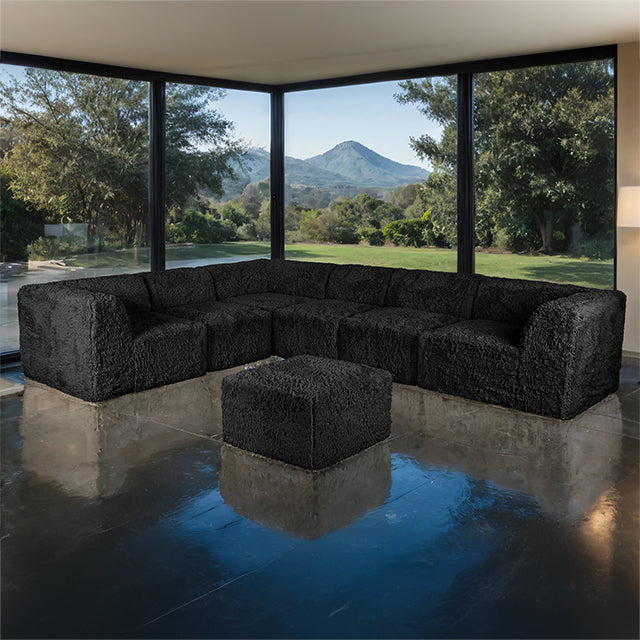 Nappi - Large L-Sectional w/ Ottoman (Compressed Foam)