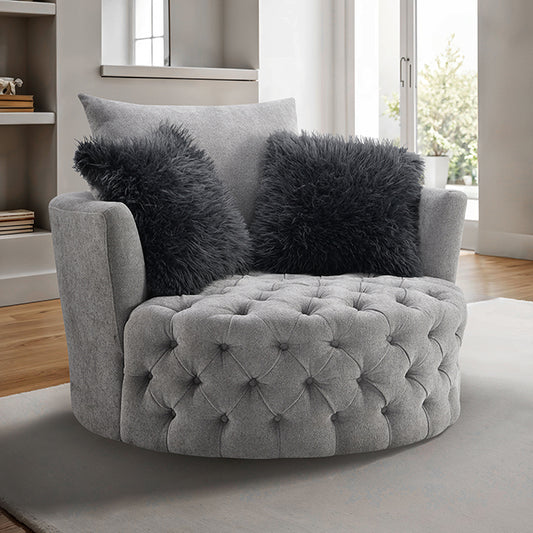Sofi - Button Tufted Swivel Chair