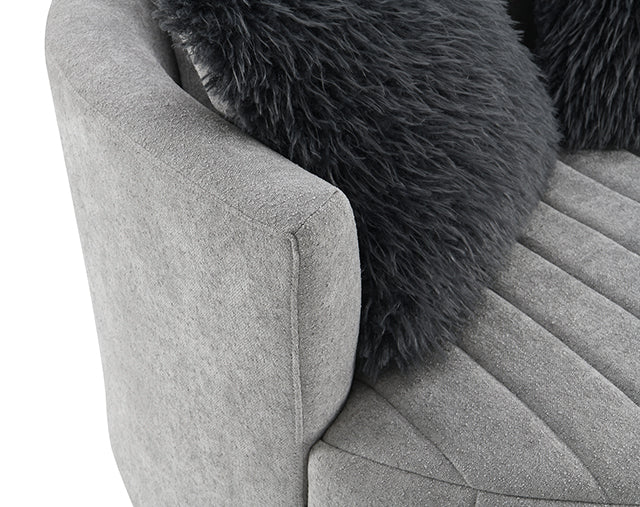 Hoople - Channel Tufted Swivel Chair