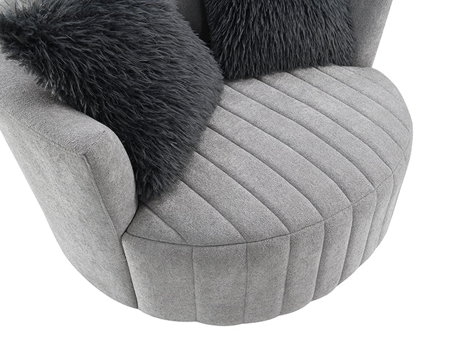 Hoople - Channel Tufted Swivel Chair