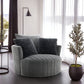 Hoople - Channel Tufted Swivel Chair