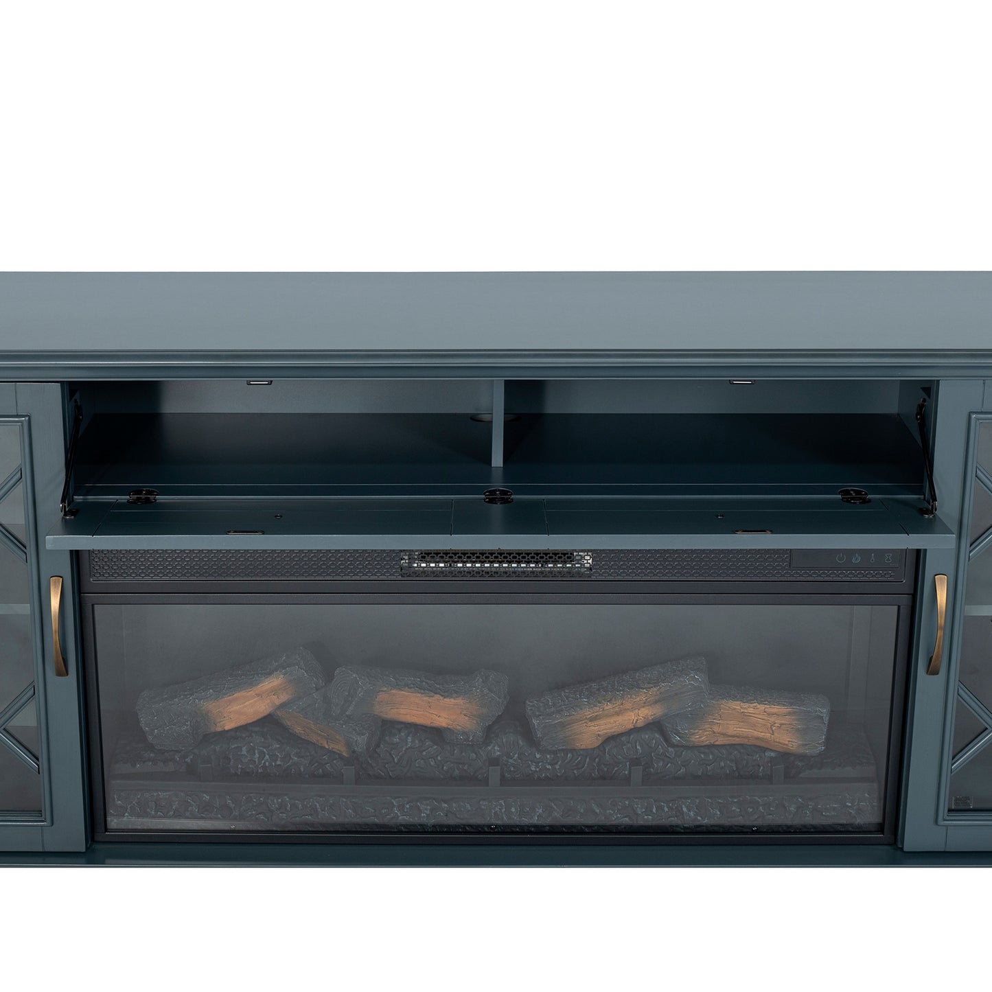 Fidel - 74'' TV Console w/ Electric Fireplace