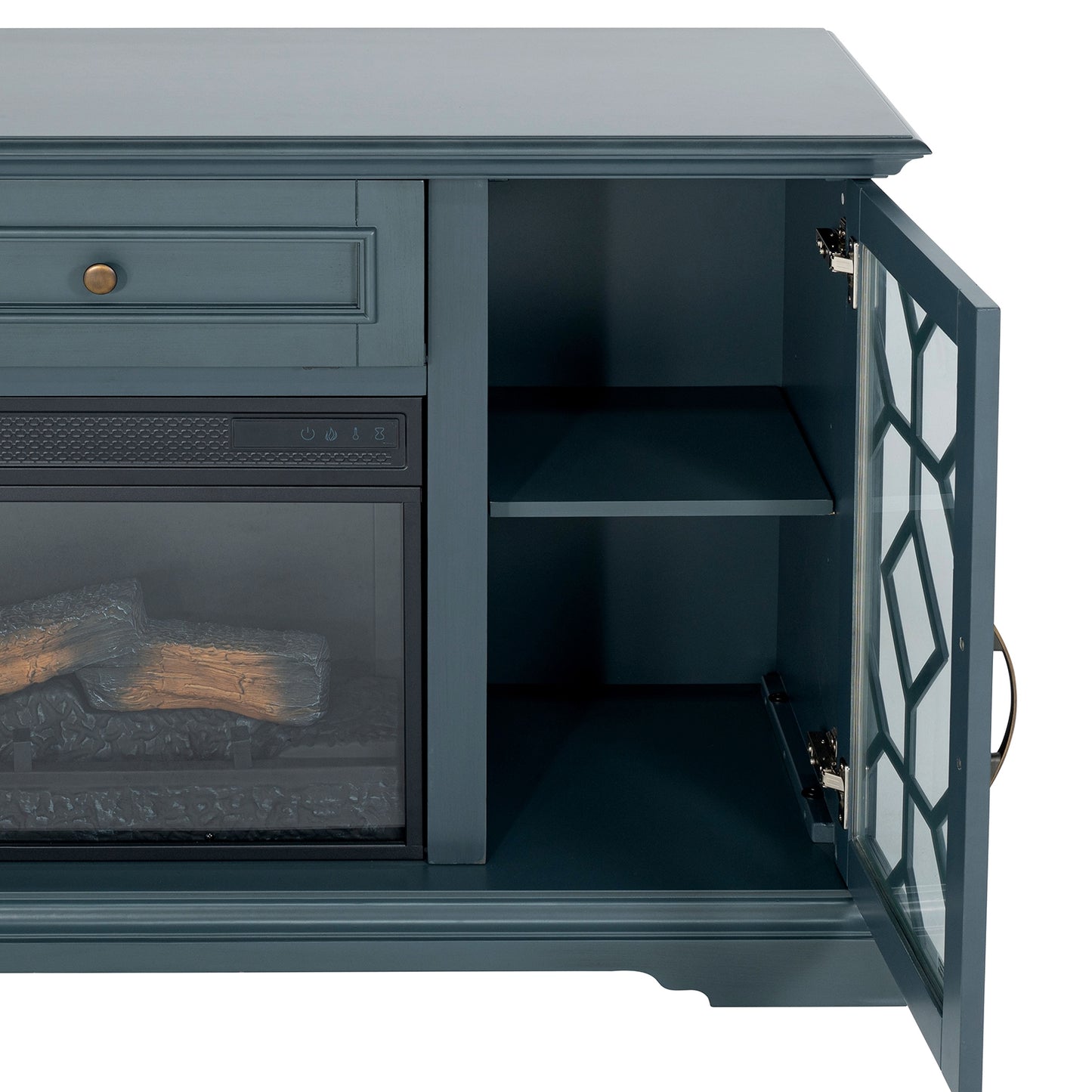 Fidel - 74'' TV Console w/ Electric Fireplace