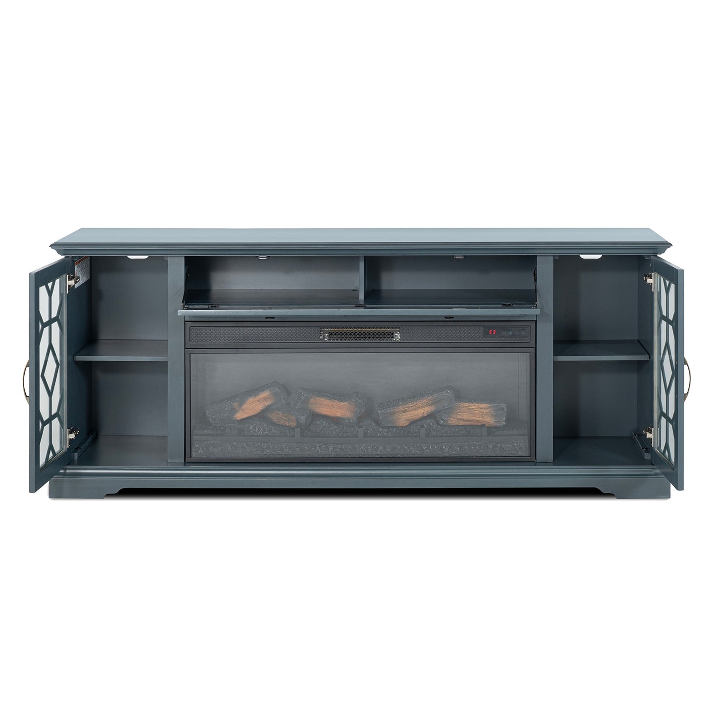 Fidel - 74'' TV Console w/ Electric Fireplace