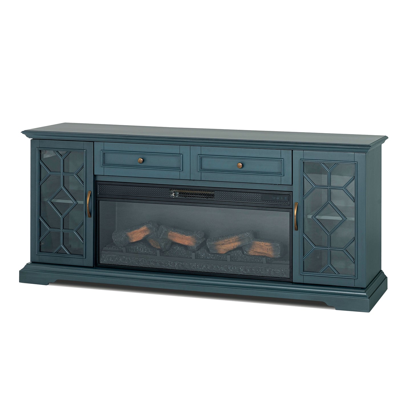 Fidel - 74'' TV Console w/ Electric Fireplace