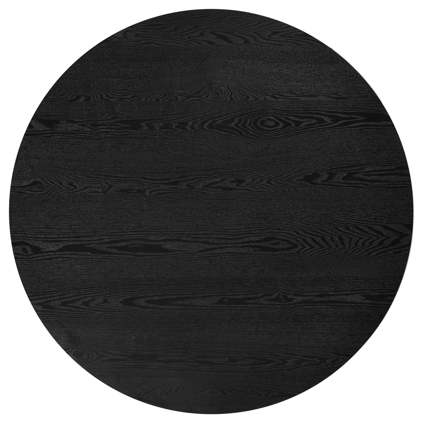 Hamlyn 47-inch Round Wood Dining Room Table Black