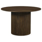 Hamlyn 47-inch Round Wood Dining Room Table Walnut