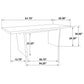 Decker 82-inch Rectangular Wood Dining Table Walnut