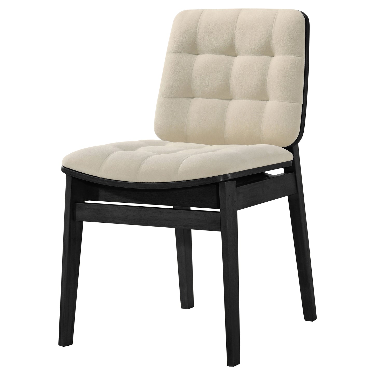 Redbridge Upholstered Side Chair Cream and Black (Set of 2)