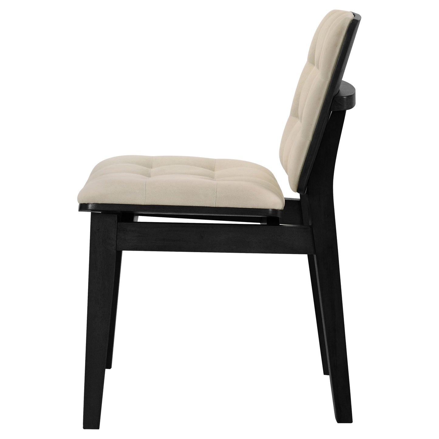 Redbridge Upholstered Side Chair Cream and Black (Set of 2)