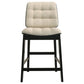 Redbridge Upholstered Counter Chair Cream and Black (Set of 2)