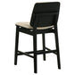 Redbridge Upholstered Counter Chair Cream and Black (Set of 2)
