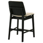 Redbridge Upholstered Counter Chair Cream and Black (Set of 2)