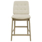 Redbridge Upholstered Counter Chair Cream and Natural Oak (Set of 2)