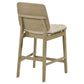 Redbridge Upholstered Counter Chair Cream and Natural Oak (Set of 2)